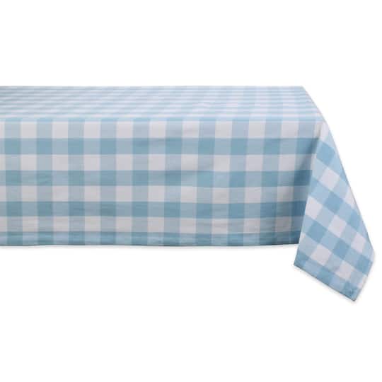 DII® 52" Buffalo Check Tablecloth in Light Blue/White | 52" x 52" | Michaels®